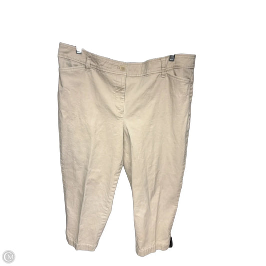 Pants Cropped By Talbots In Tan, Size: 12