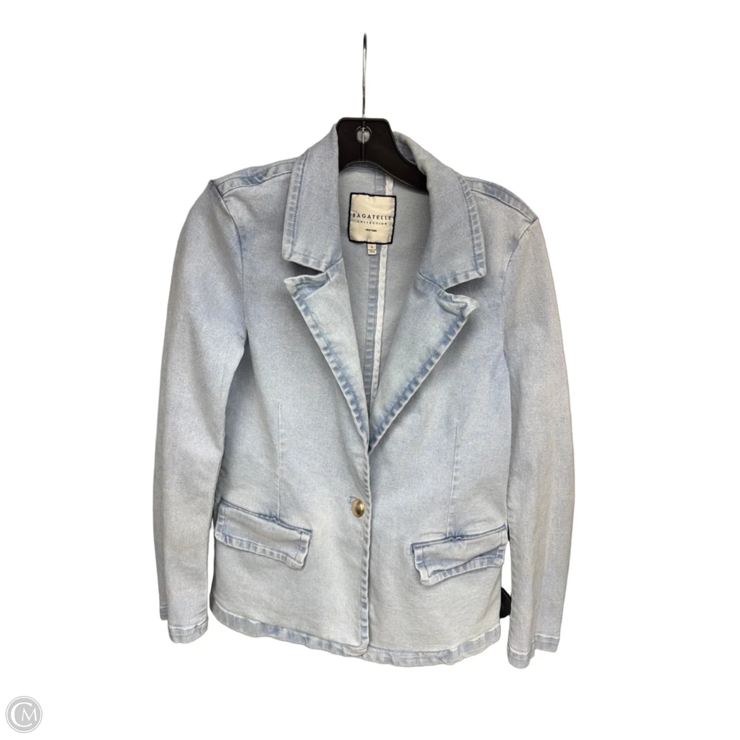 Blazer By Bagatelle In Blue Denim, Size: S