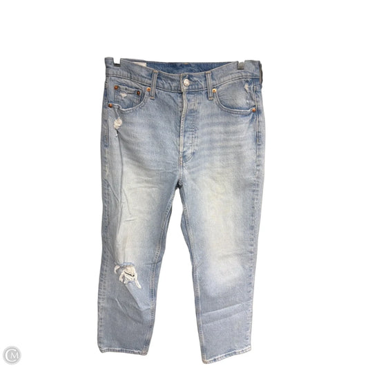 Jeans Straight By Gap In Blue Denim, Size: 6