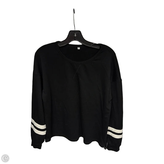 Sweatshirt Crewneck By Clothes Mentor In Black, Size: S