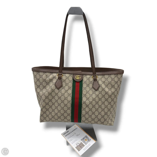 Tote Luxury Designer By Gucci, Size: Large
