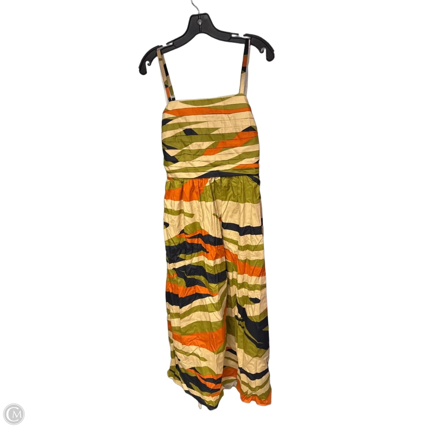 Dress Casual Maxi By Halogen In Orange & Tan, Size: L