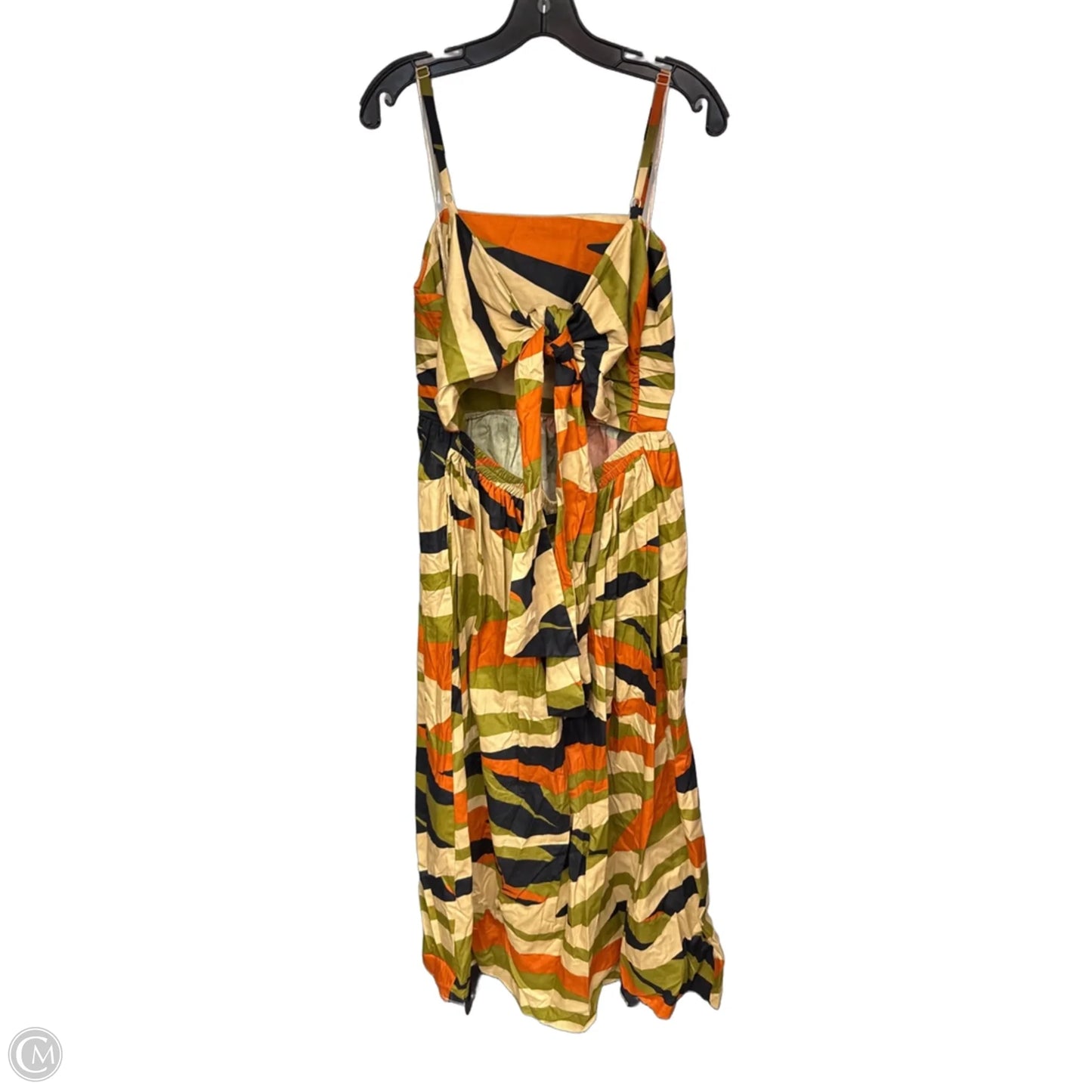 Dress Casual Maxi By Halogen In Orange & Tan, Size: L