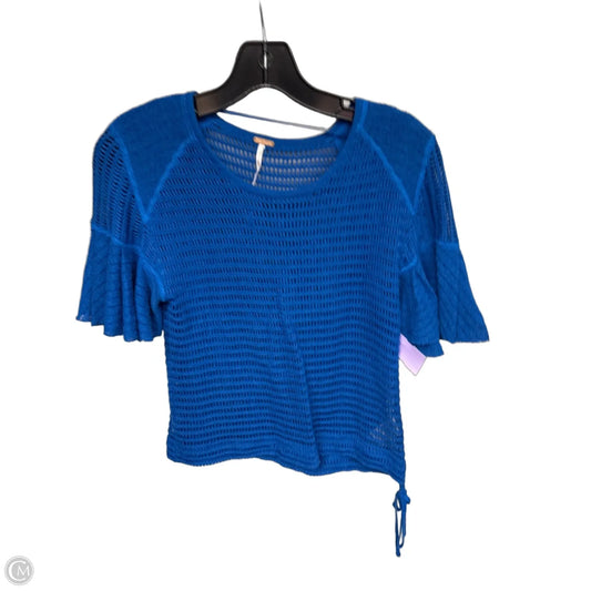 Top Short Sleeve By Free People In Blue, Size: Xs