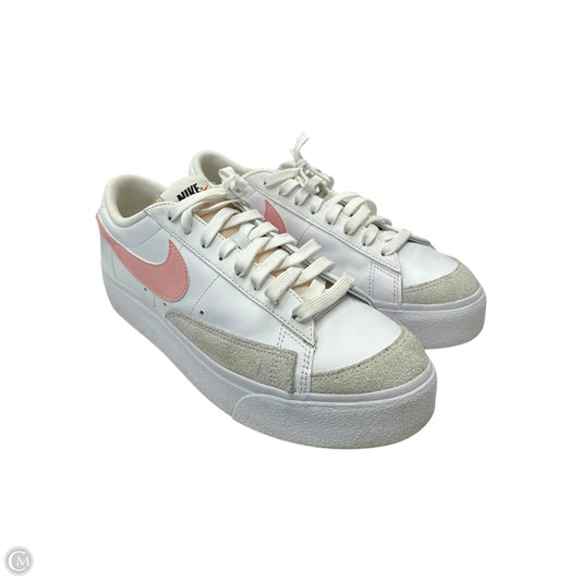 Shoes Sneakers By Nike In Pink & White, Size: 10