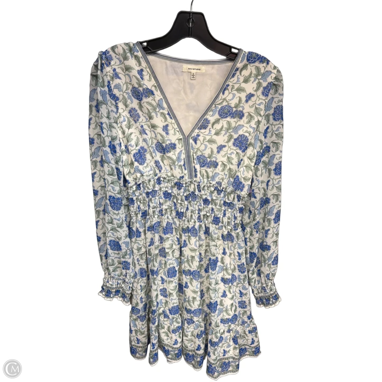 Dress Casual Midi By Max Studio In Blue & Green, Size: S