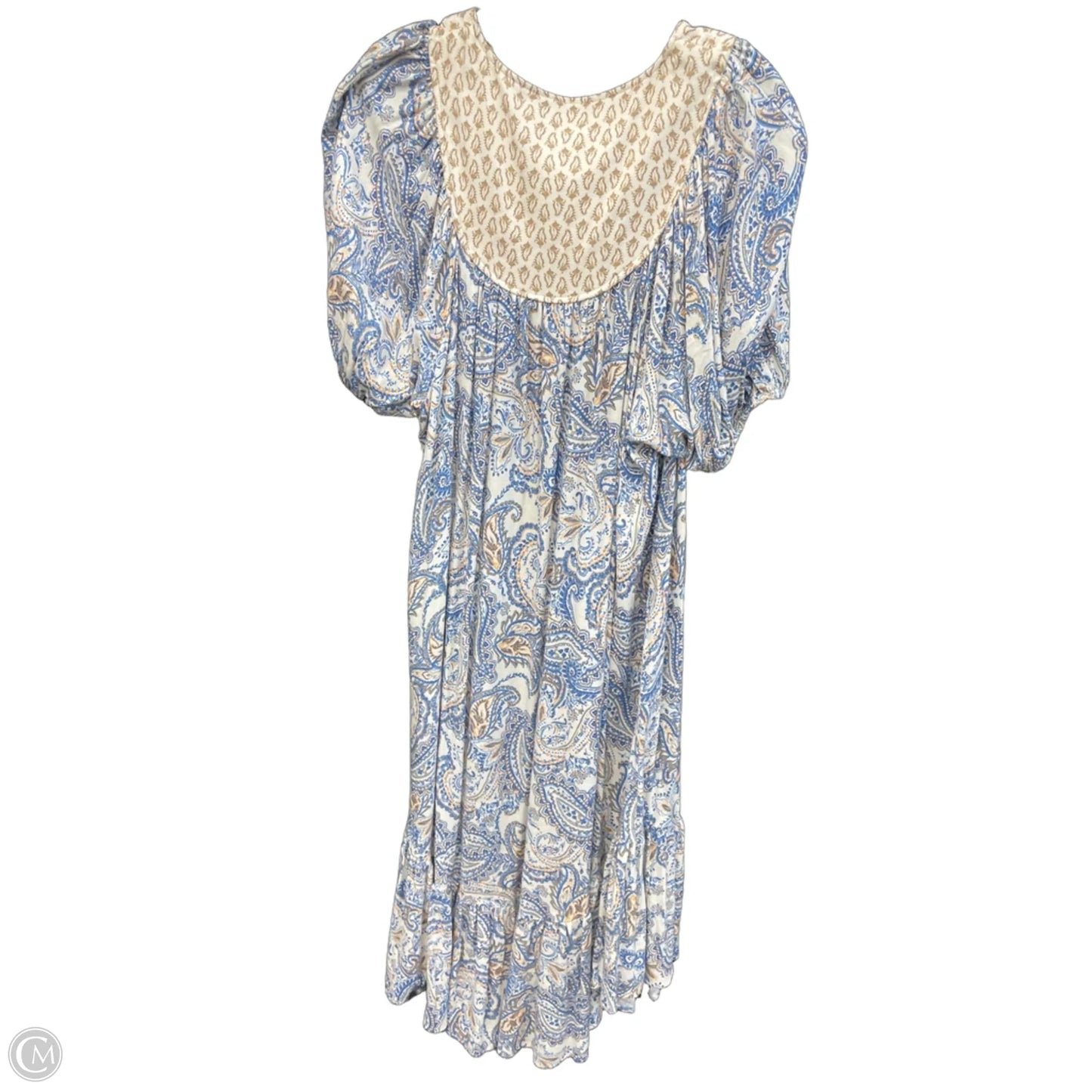 Dress Casual Midi By Lucky Brand In Blue & White, Size: Sp