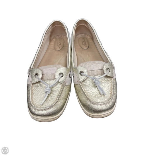 Shoes Flats By Sperry In Gold, Size: 11