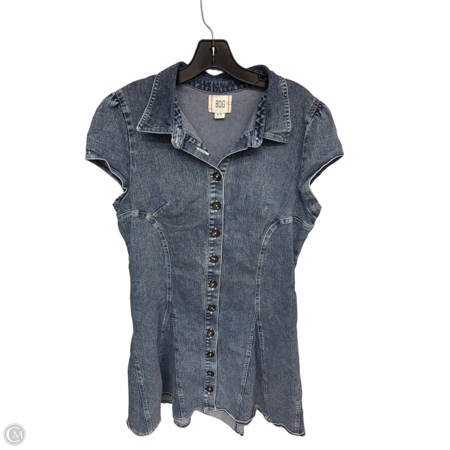 Dress Casual Short By Bdg In Blue Denim, Size: Xl