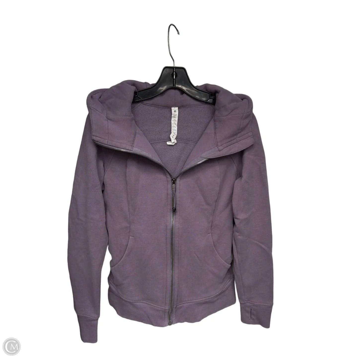 Athletic Sweatshirt Hoodie By Lululemon In Purple, Size: 8