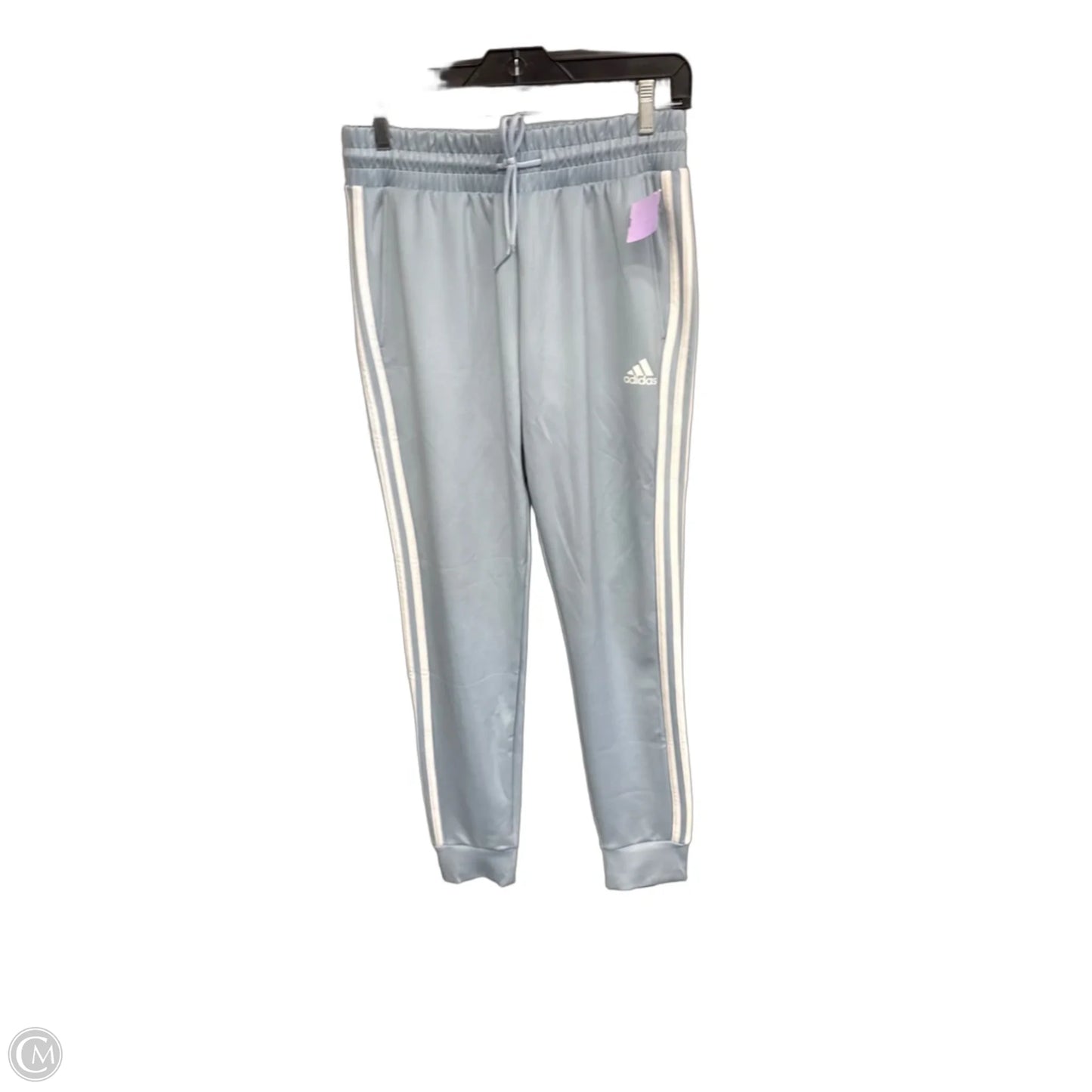Athletic Pants By Adidas In Blue & White, Size: S