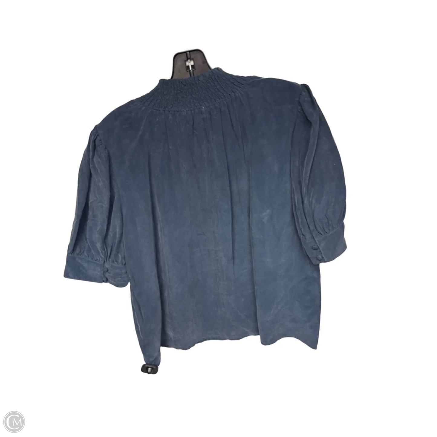 Top Short Sleeve By Evereve In Blue, Size: L
