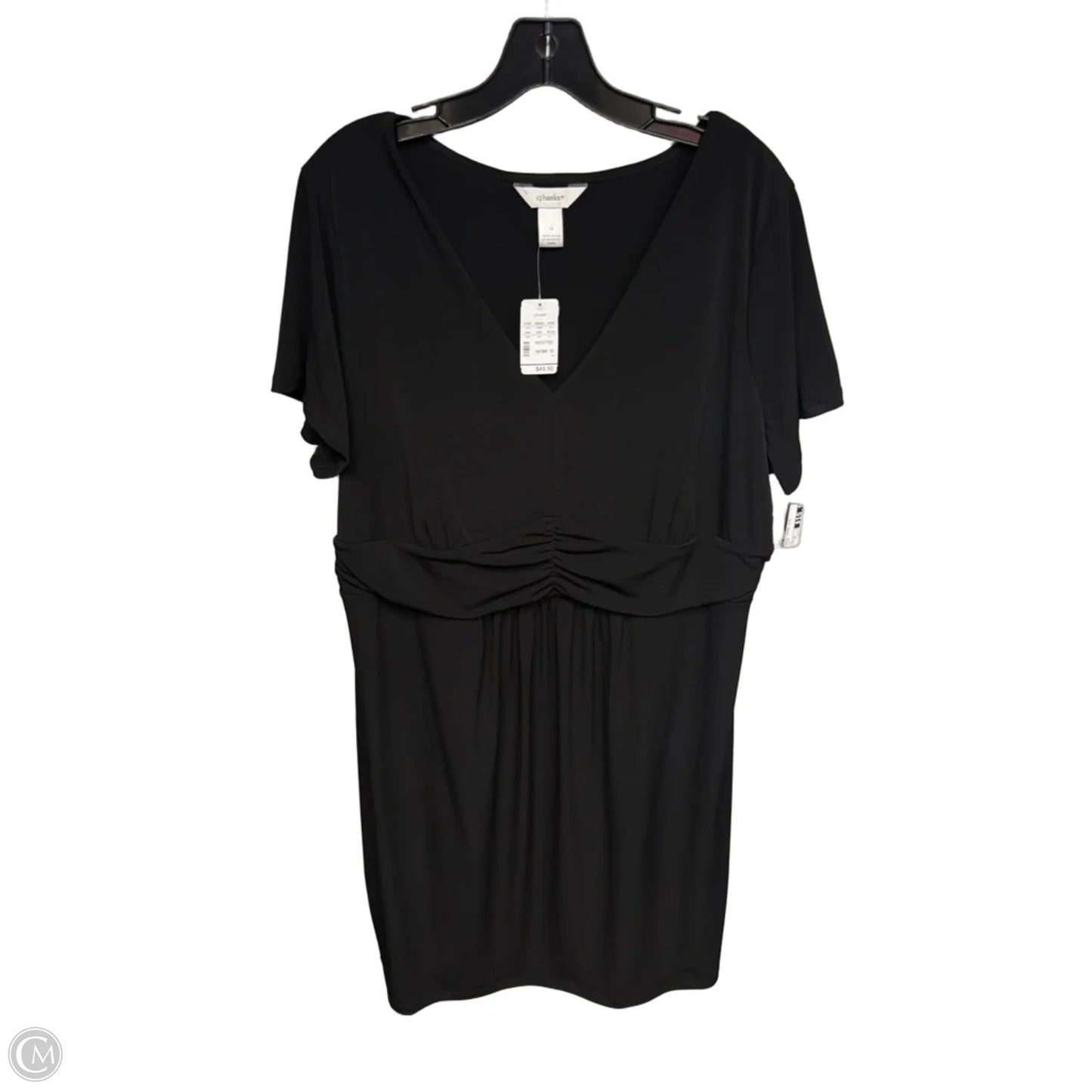 Dress Casual Midi By Cj Banks In Black, Size: 1x