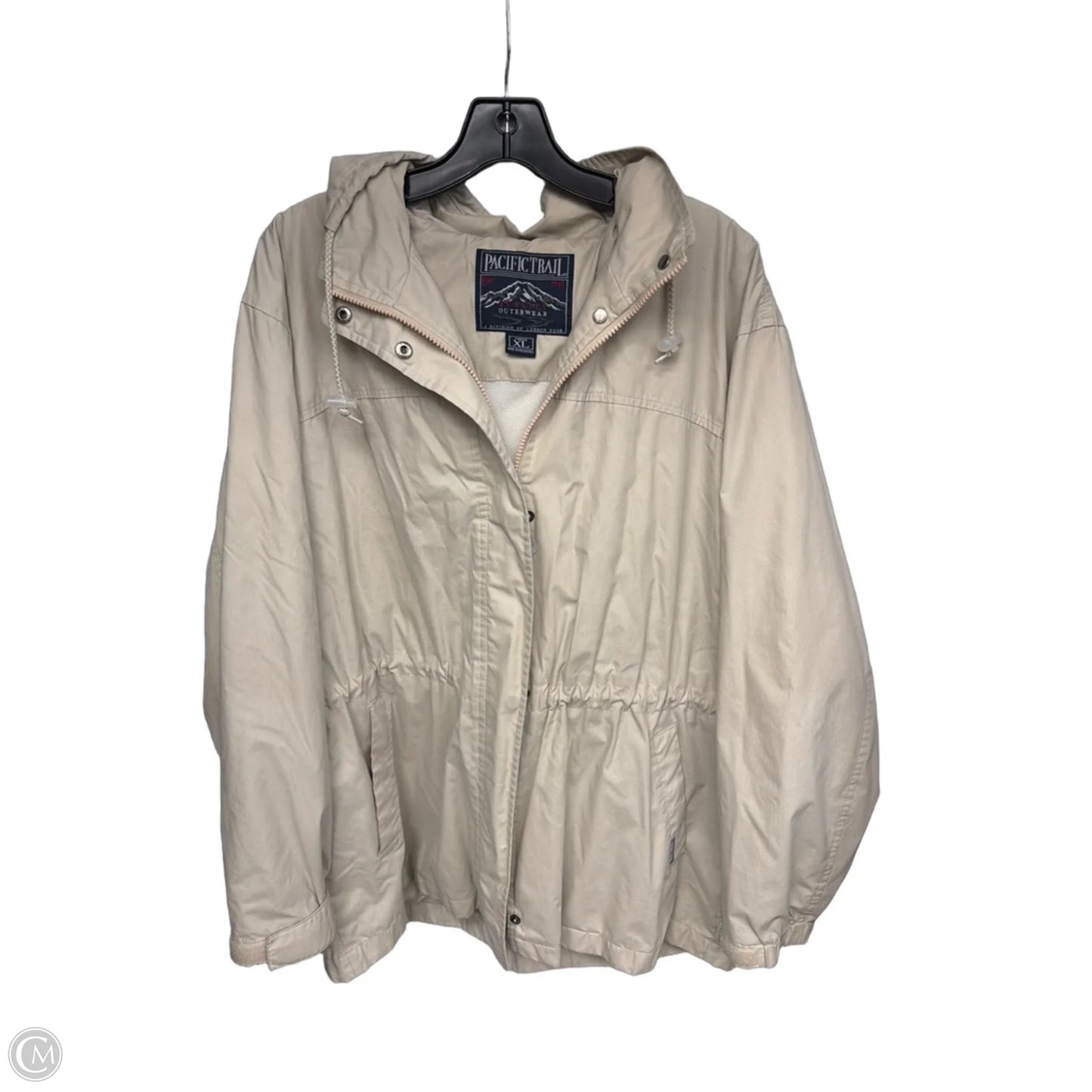 Jacket Windbreaker By Pacific Trail In Cream, Size: Xl