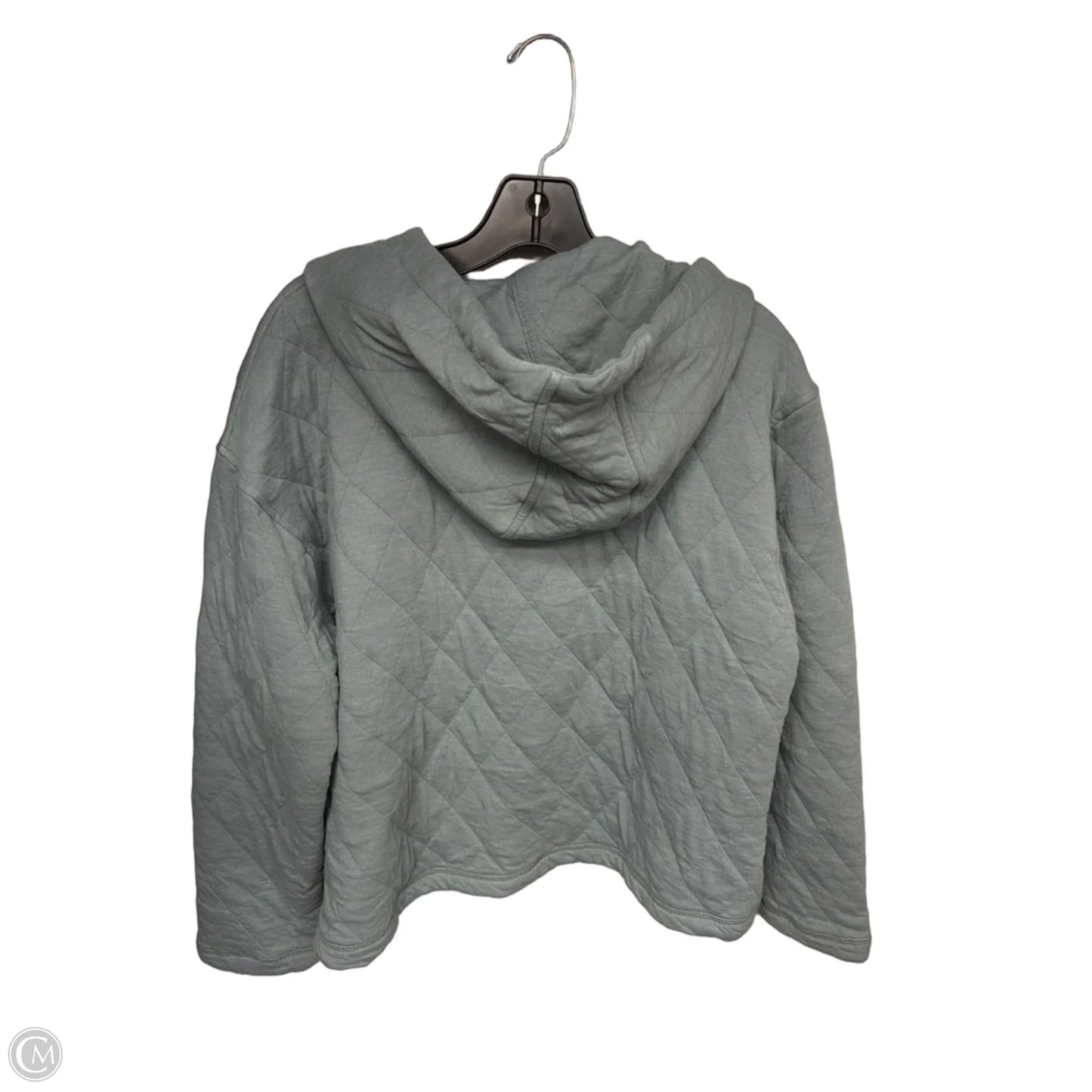 Sweatshirt Hoodie By Lands End In Teal, Size: L