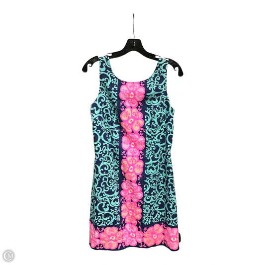 Dress Casual Short By Lilly Pulitzer In Blue & Pink, Size: 4