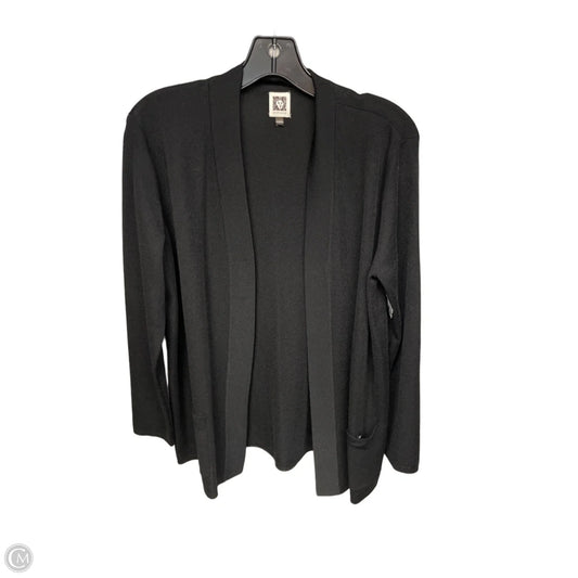 Cardigan By Anne Klein In Black, Size: L