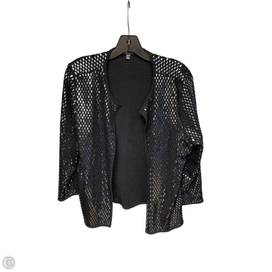 Shawl By Lularoe In Black & Silver, Size: L