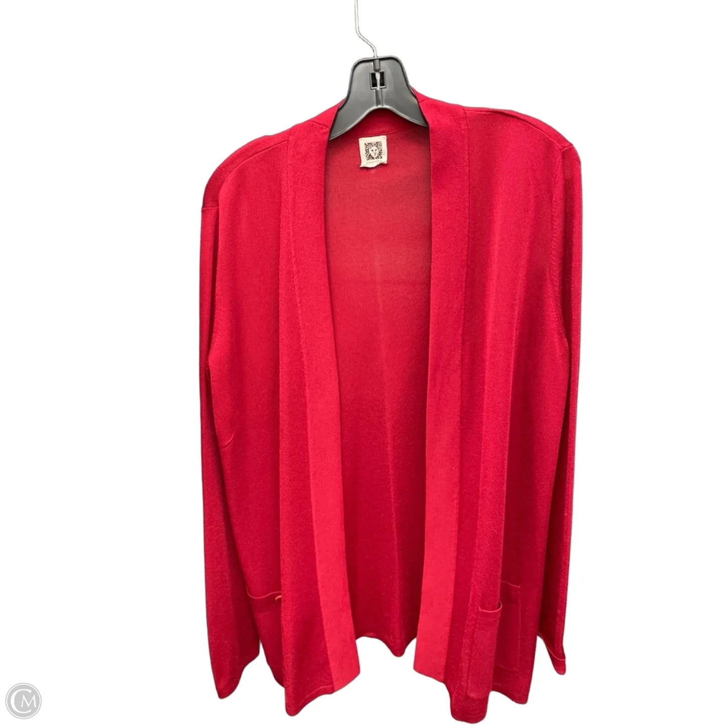 Cardigan By Anne Klein In Red, Size: L