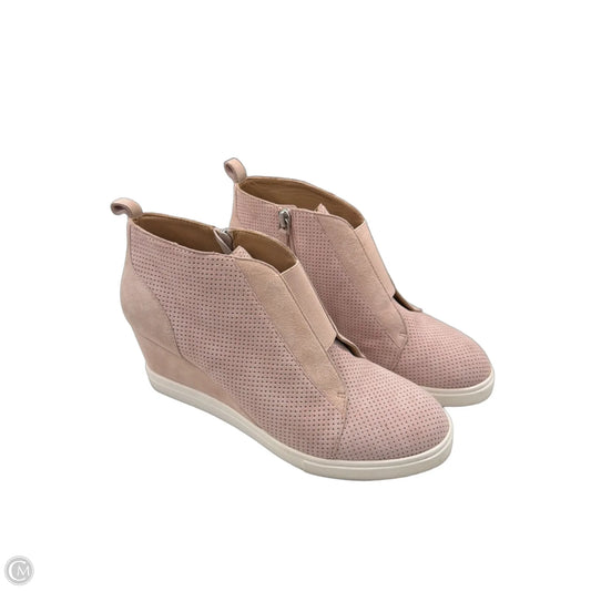 Shoes Heels Wedge By Linea Paolo In Pink, Size: 7