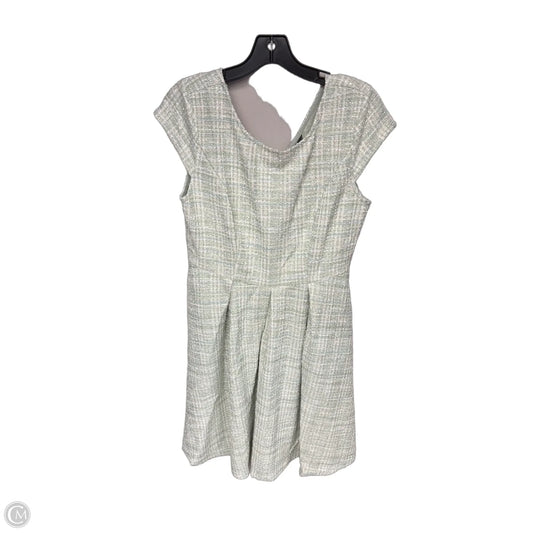 Dress Casual Midi By Allegra K In Green & White, Size: L