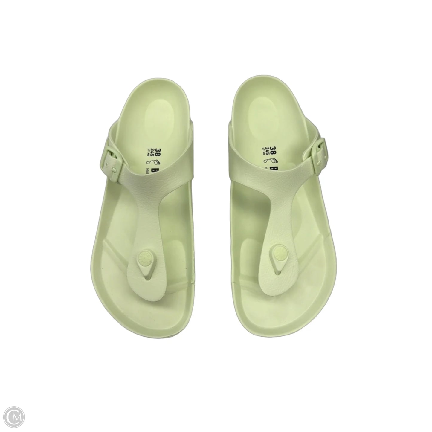Sandals Flip Flops By Birkenstock In Green, Size: 7