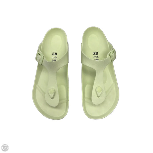Sandals Flip Flops By Birkenstock In Green, Size: 7