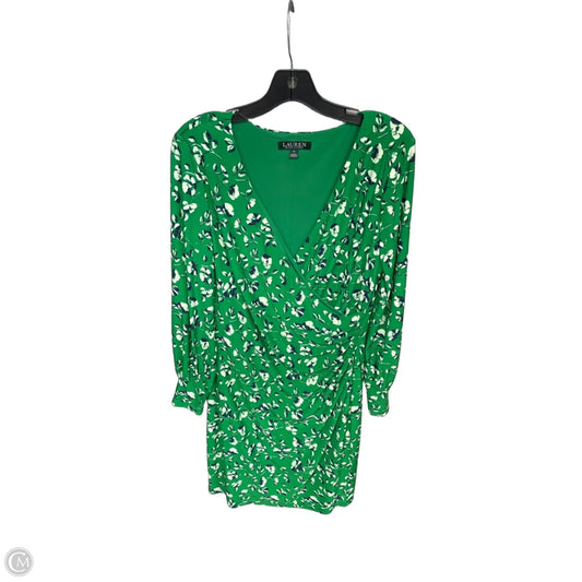 Dress Party Midi By Lauren By Ralph Lauren In Green, Size: 14