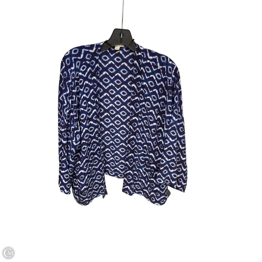Shawl By Loft In Blue & White