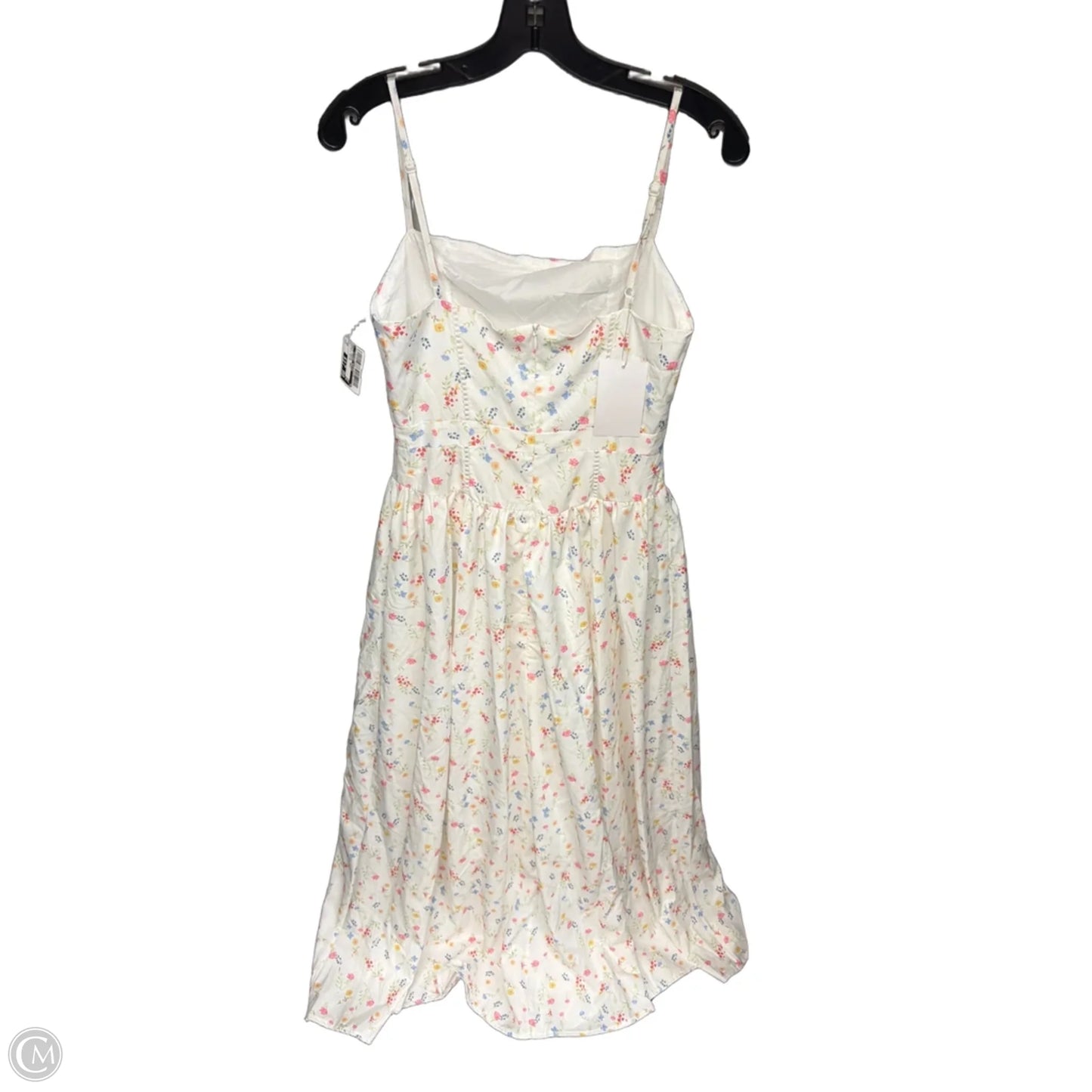 Dress Casual Maxi By Clothes Mentor In White & Yellow, Size: M