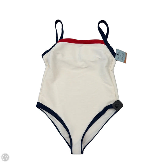 Swimsuit By Shade & Shore In Blue Red & White, Size: M