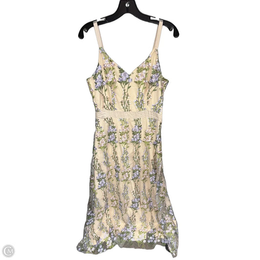 Dress Casual Maxi By Clothes Mentor In Cream & Purple, Size: M