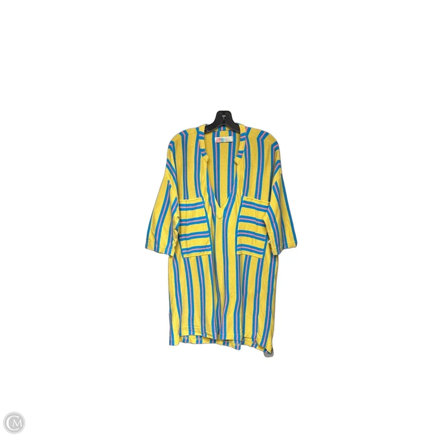 Tunic 3/4 Sleeve By Free People In Striped Pattern, Size: M