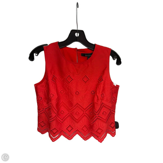 Top Sleeveless By White House Black Market In Red, Size: S