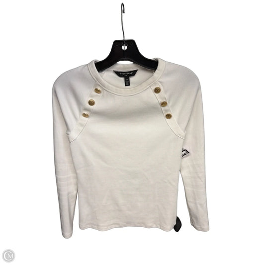 Top Long Sleeve By White And Warren In White, Size: Xs