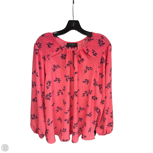 Top Long Sleeve By Lane Bryant In Pink, Size: 18