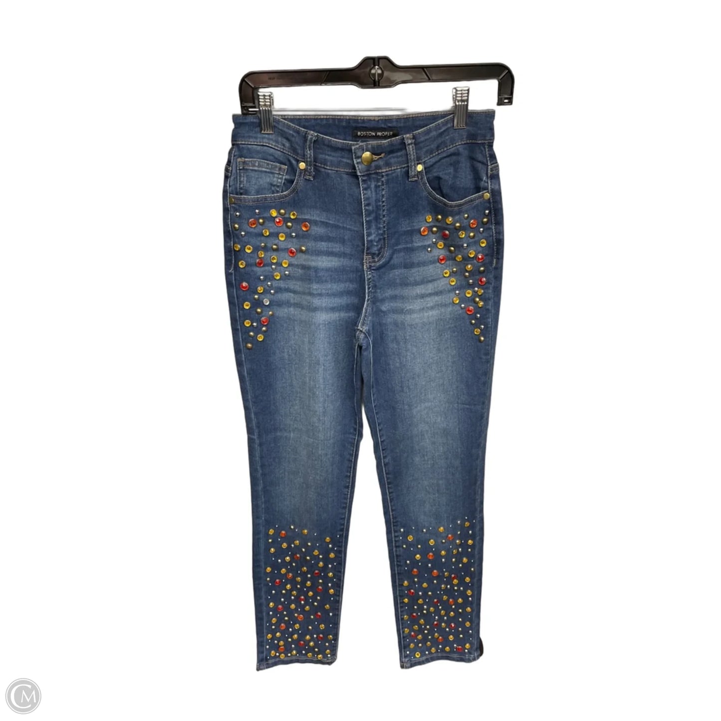 Jeans Skinny By Boston Proper In Blue Denim, Size: 4