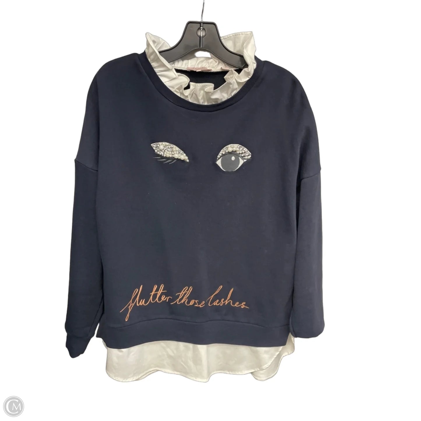 Sweater By Ted Baker In Navy, Size: L