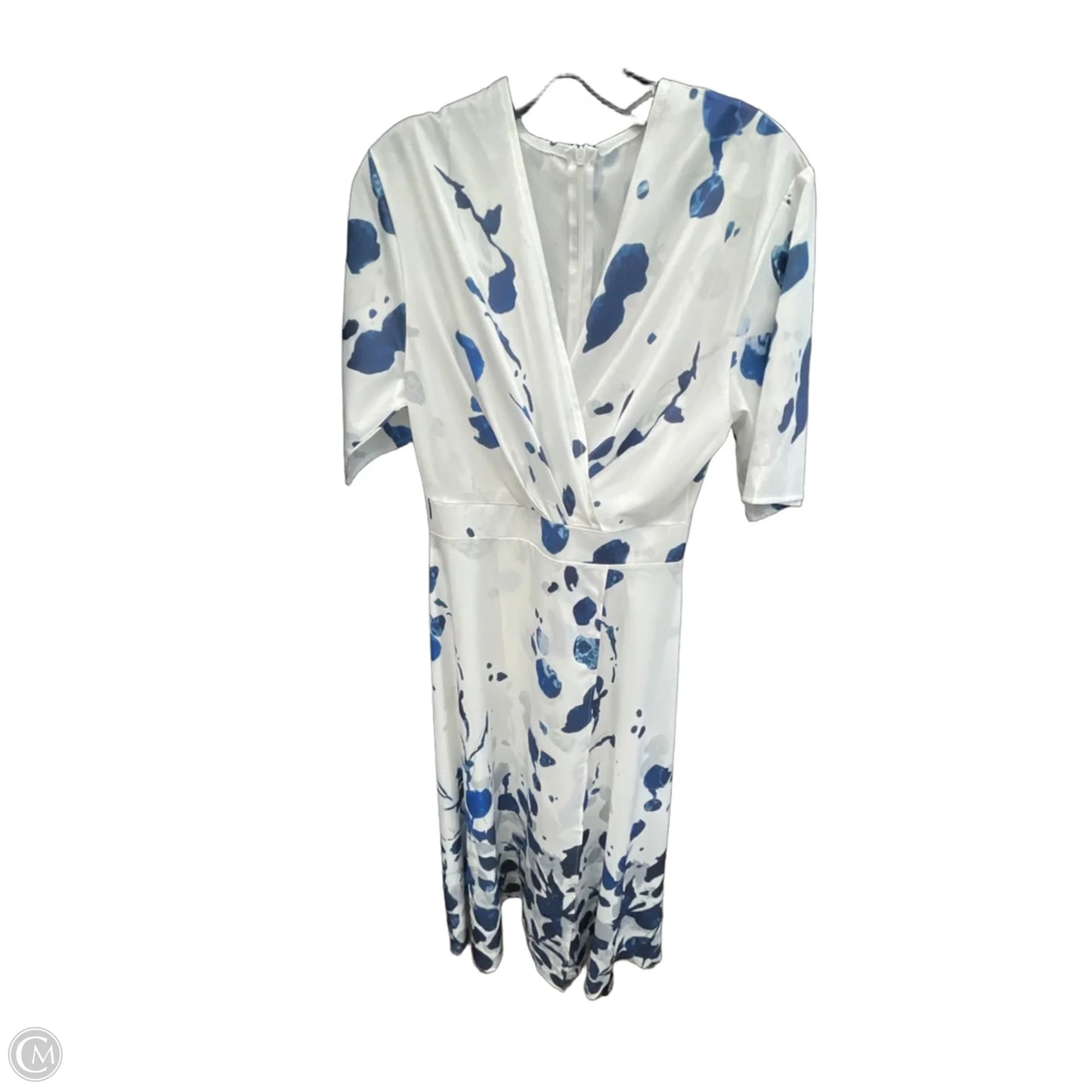 Dress Casual Maxi By Clothes Mentor In Blue & White, Size: M