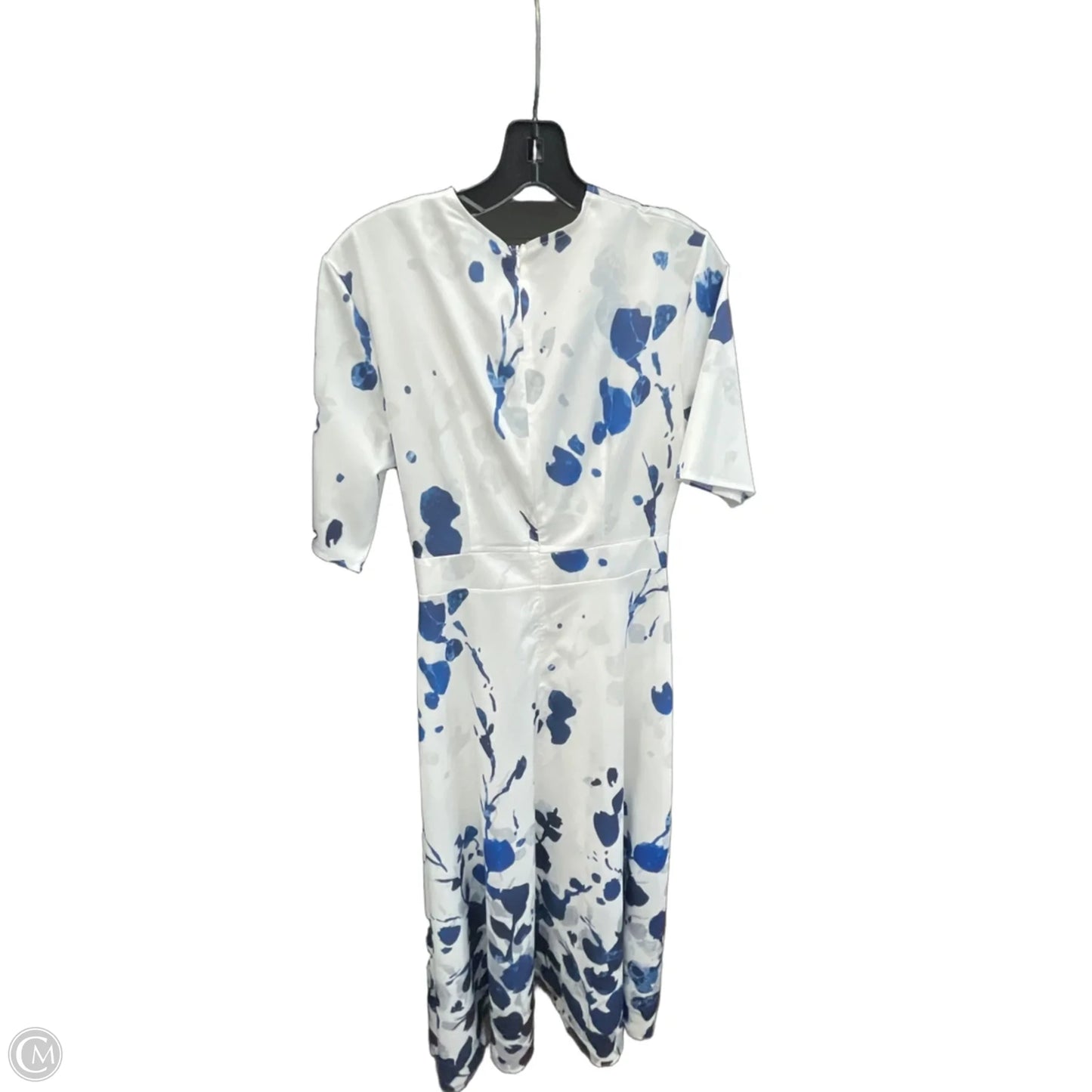 Dress Casual Maxi By Clothes Mentor In Blue & White, Size: M