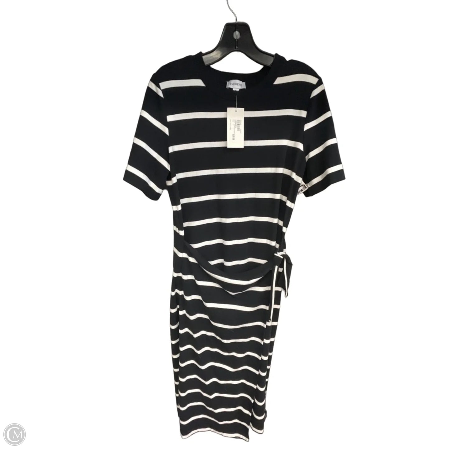 Dress Casual Maxi By Evereve In Black & White, Size: M