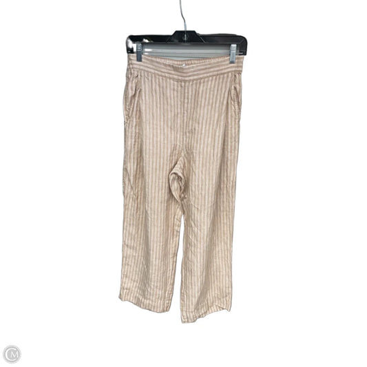 Pants Linen By Madewell In Cream & Tan, Size: 4
