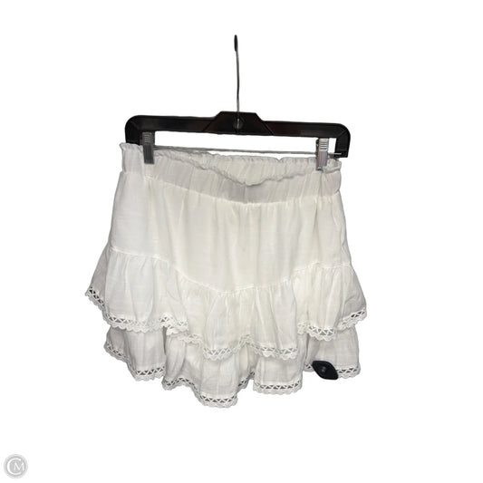 Skort By Clothes Mentor In White, Size: M