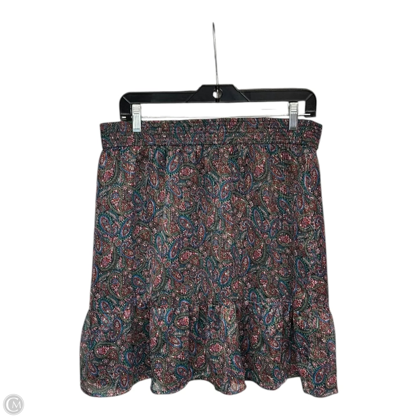 Skirt Midi By Loft In Floral Print, Size: L