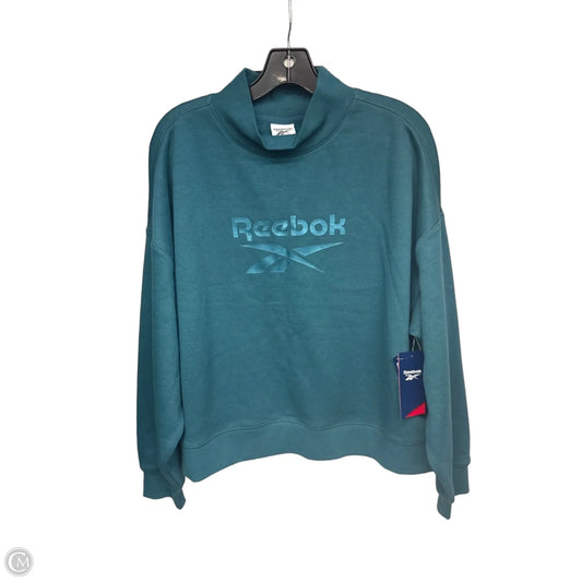 Athletic Sweatshirt Crewneck By Reebok In Teal, Size: Xl