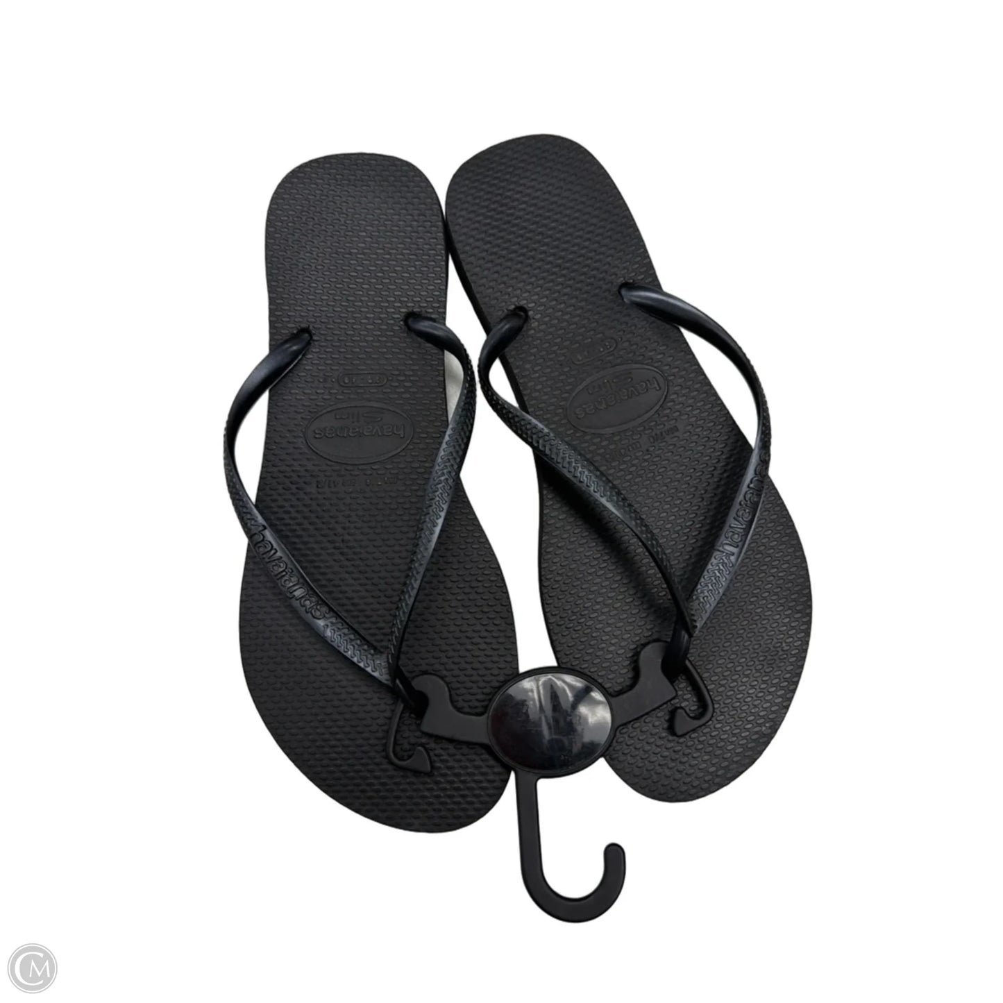 Sandals Flip Flops By Havaianas In Black, Size: