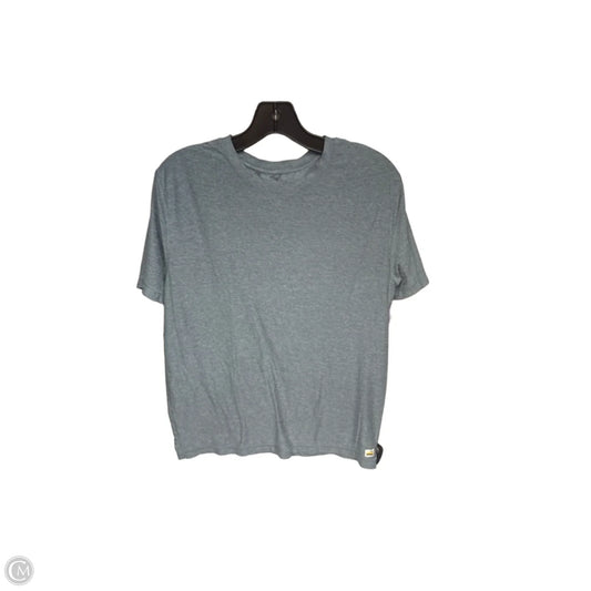 Athletic Top Short Sleeve By Vuori In Blue, Size: M