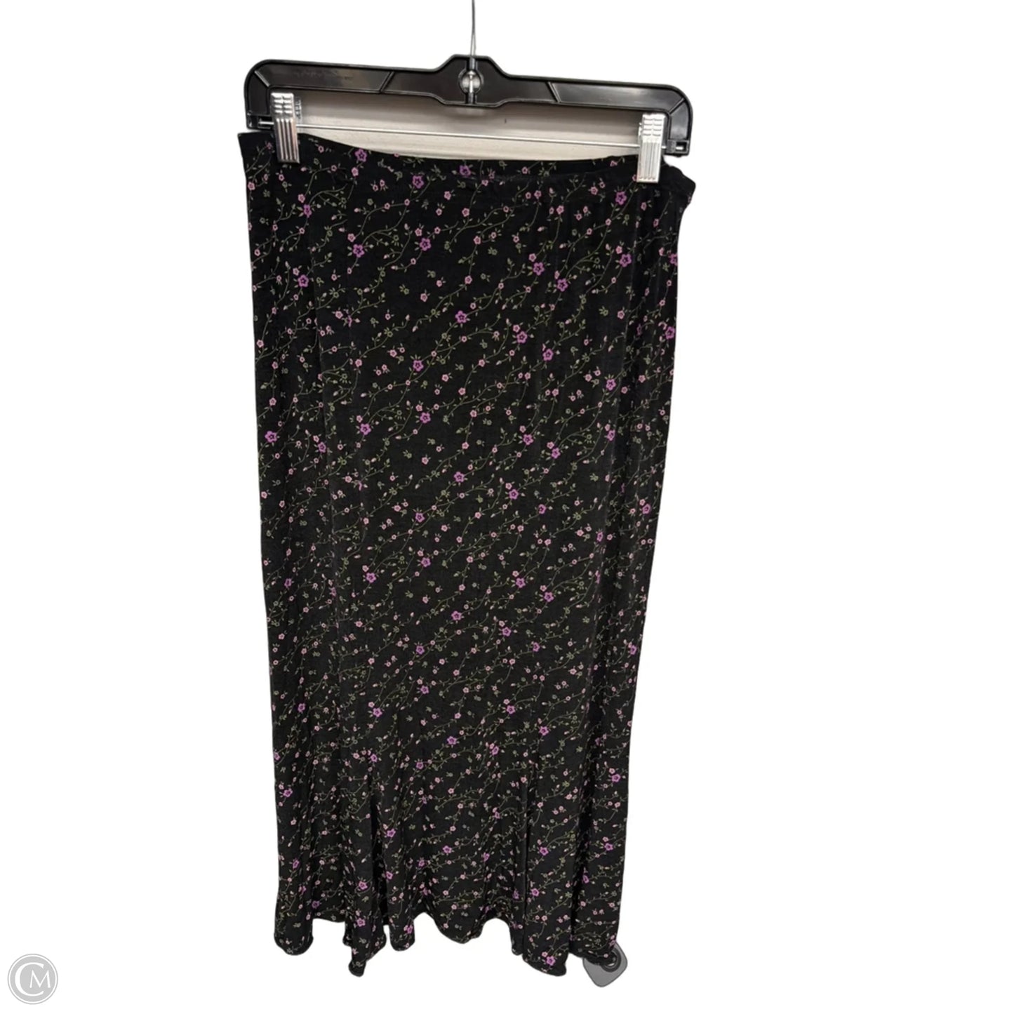 Skirt Maxi By Briggs In Black & Purple, Size: Mp