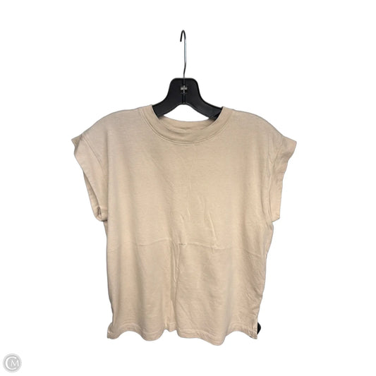 Top Short Sleeve By A New Day In Beige, Size: S