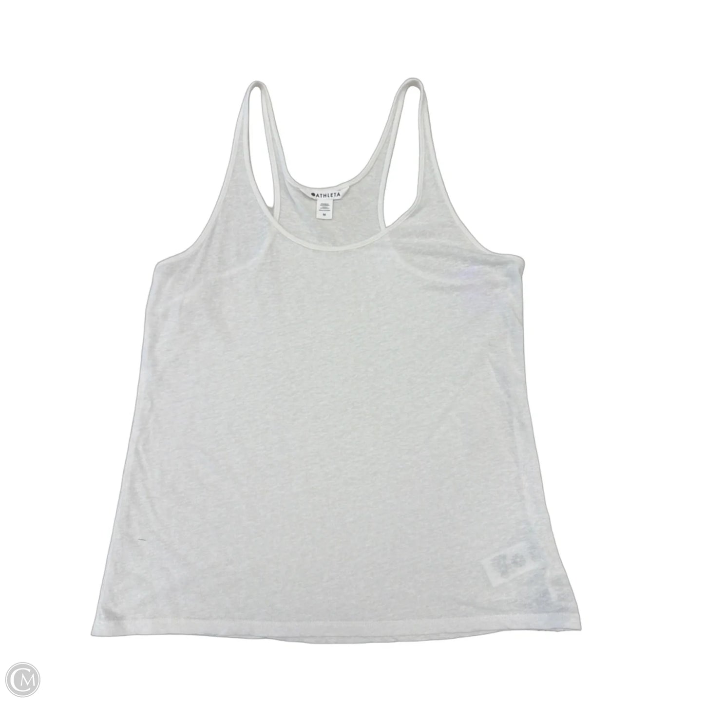 Athletic Tank Top By Athleta In White, Size: M